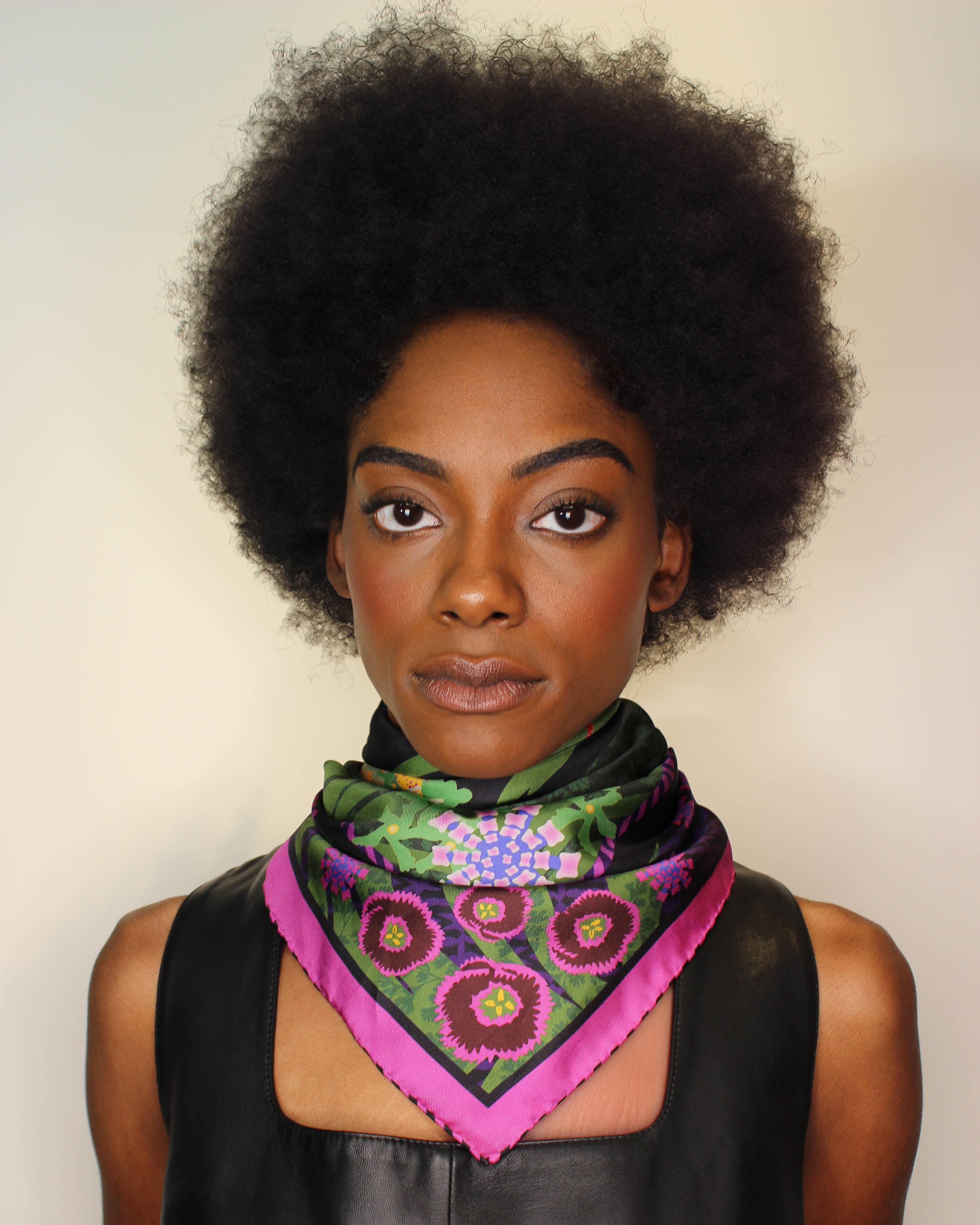 Trois Orchidées Mulberry Silk Scarf – Maison de Mam