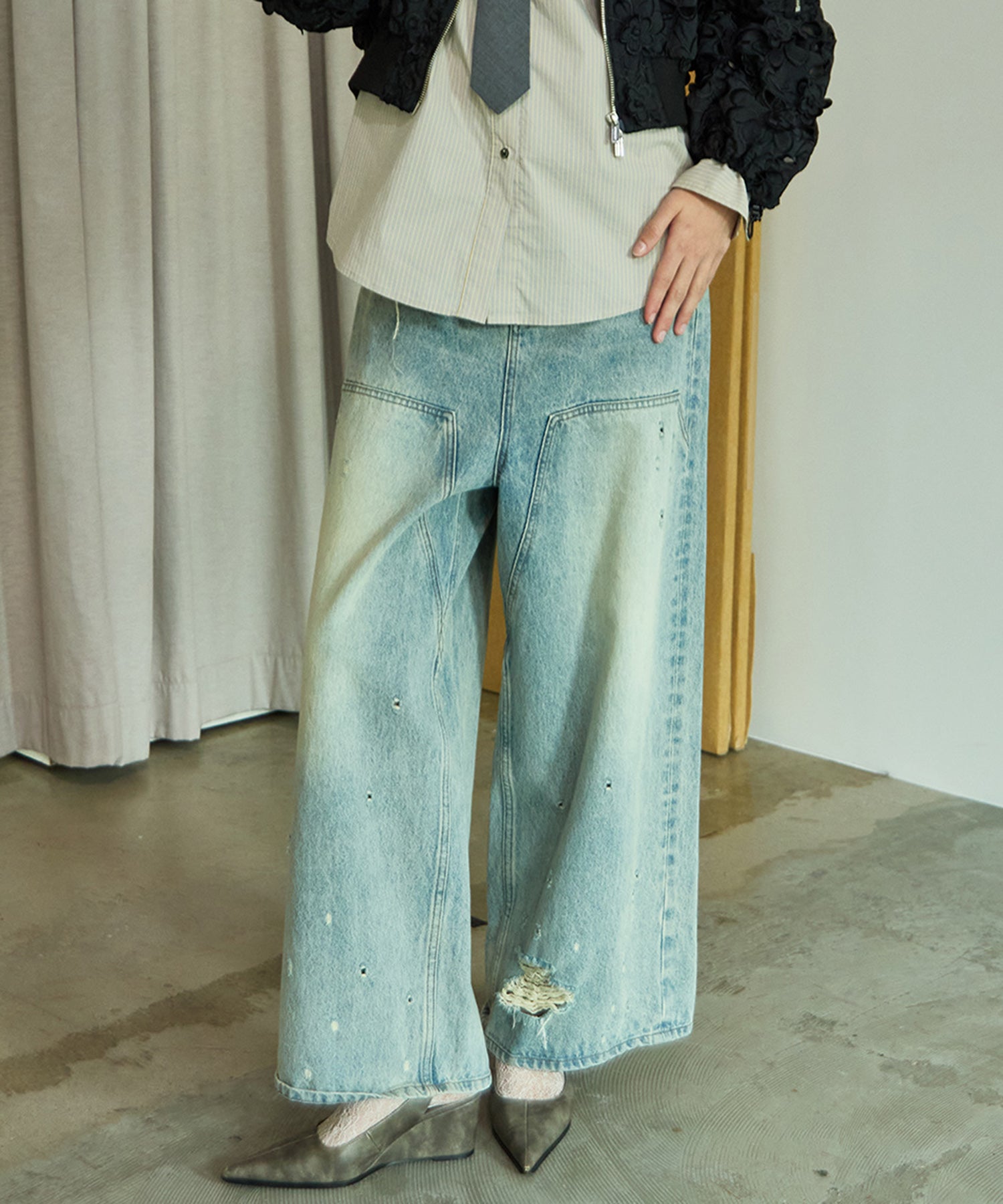 Baggy Denim Pants