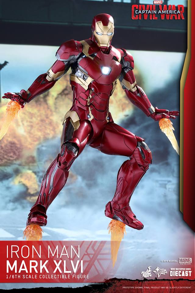 Hot Toys Civil War Iron Man Mark 46 Die-Cast Figure! - Marvel Toy News