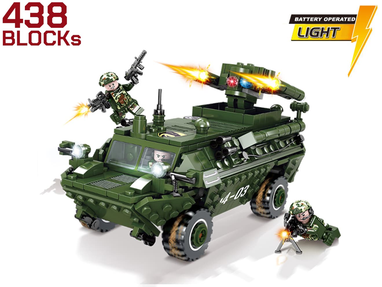 AFM 中国軍 AFT-9 対戦車ミサイルランチャー搭載装甲車 438Blocks