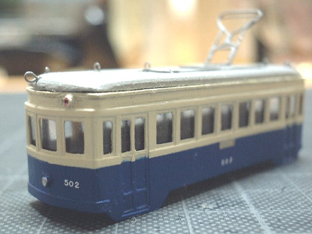 鉄道模型工房 / 車輌工作 / 横浜市電500型の走行する模型を作る