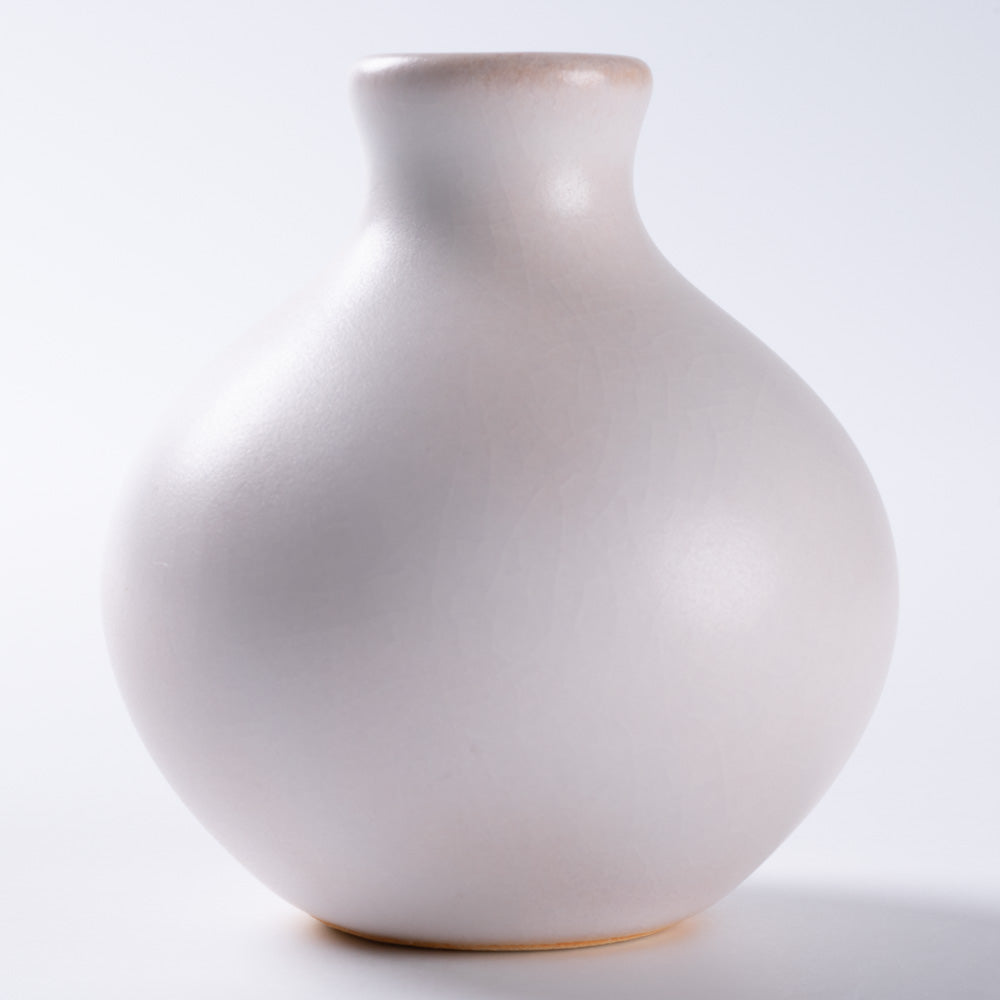 萩焼 天龍窯 ミニ玉花瓶 ホワイト ¥1,100 大人の焼き物