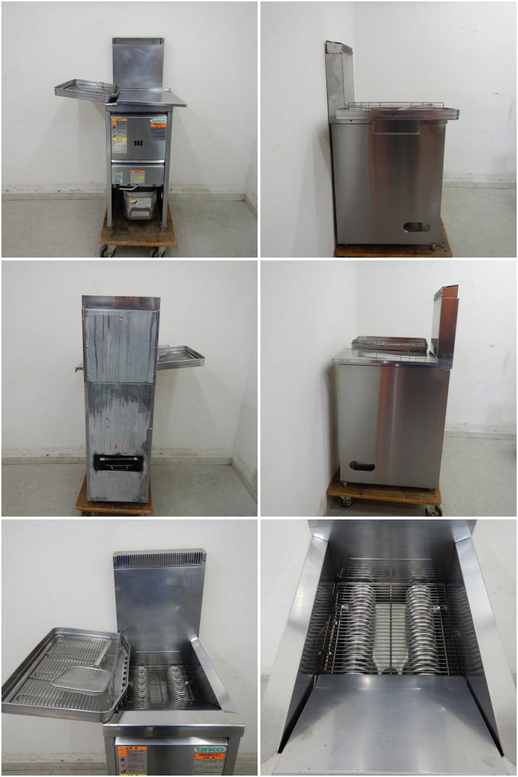 中古】 A06068 ガスフライヤー 15L タニコー NB-TGFL-35 LPガス用 幅