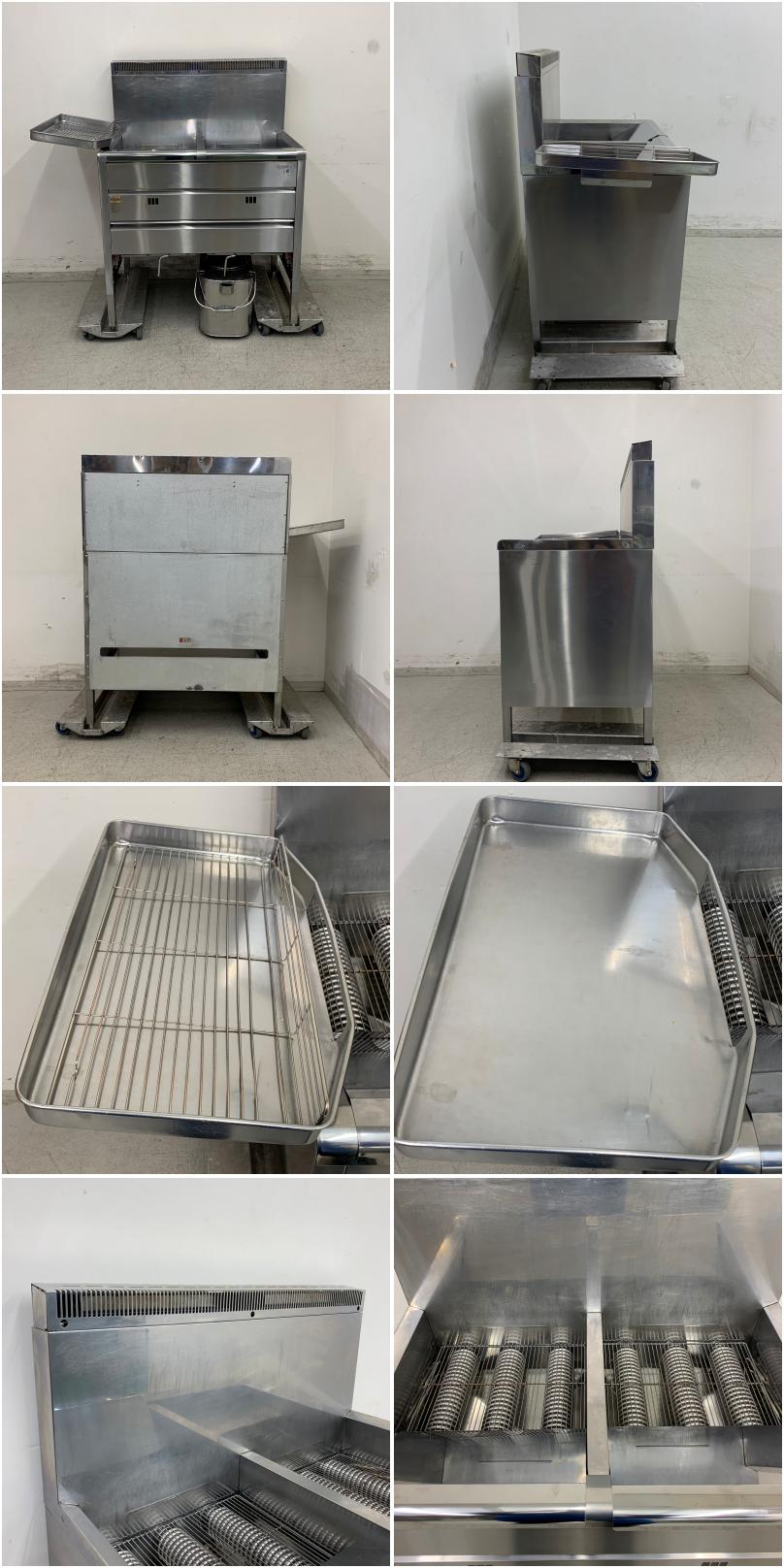 中古】 A07514 ガスフライヤー 2槽式 タニコー TGFL-87CW 2018年製 涼