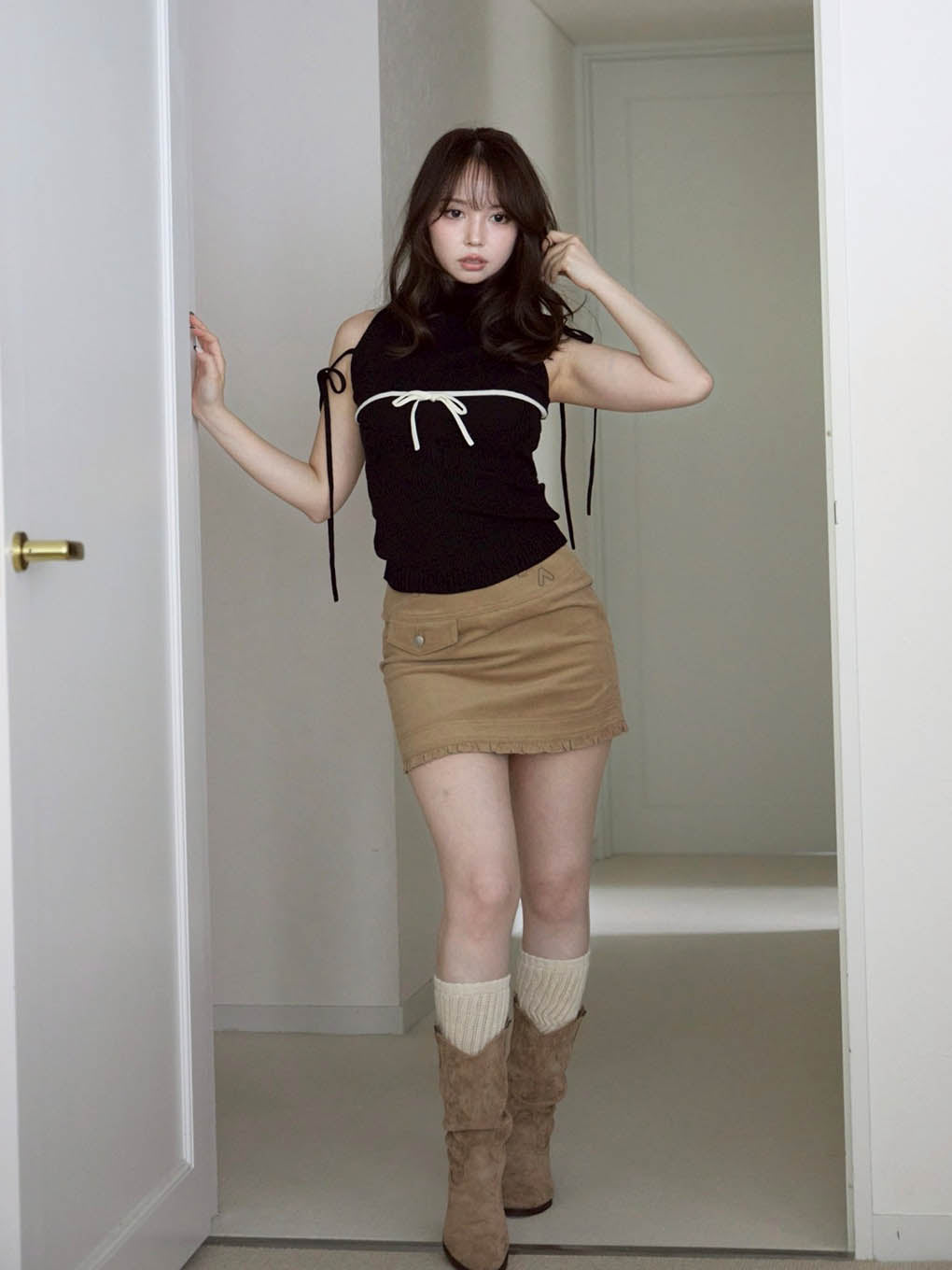 Elsa corduroy mini skirt