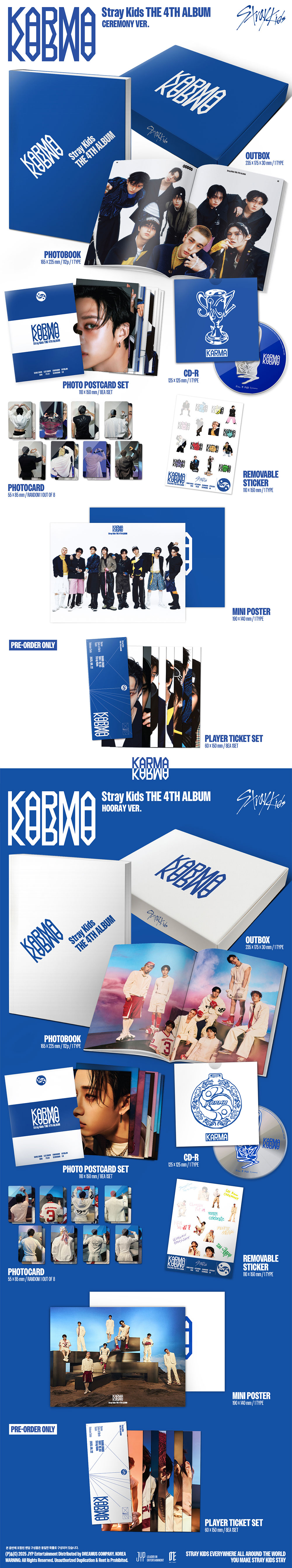 Stray Kids - THE 4TH ALBUM [KARMA] (CEREMONY VER., HOORAY VER
