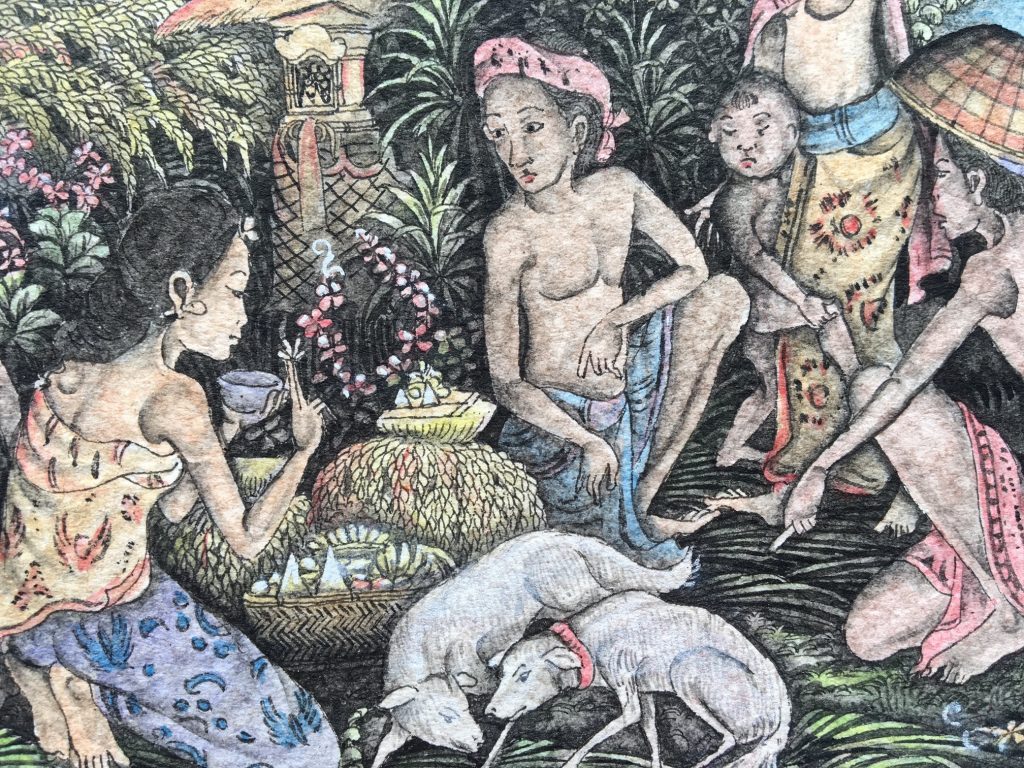 バリ伝統細密画の新作をお届けします