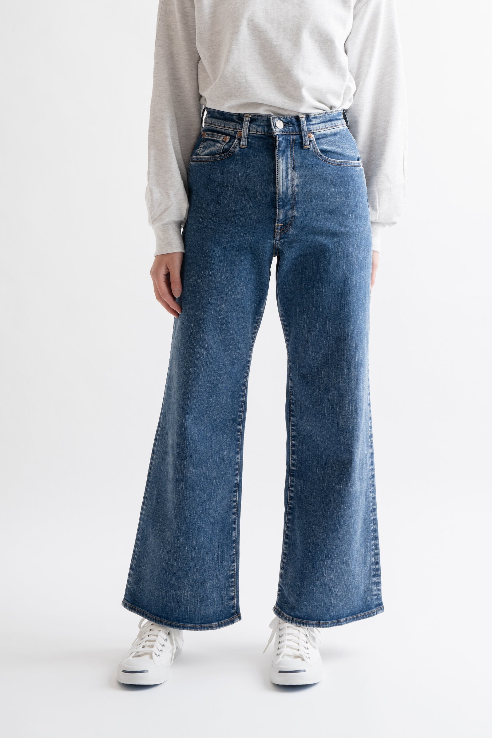 MML203N (113) BIG JOHN ワイドフレアカットジーンズ – BIG JOHN【公式