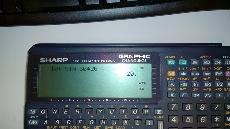 ポケコン入門(1) PC-G850V 基本編 | Kyoro's Room Blog