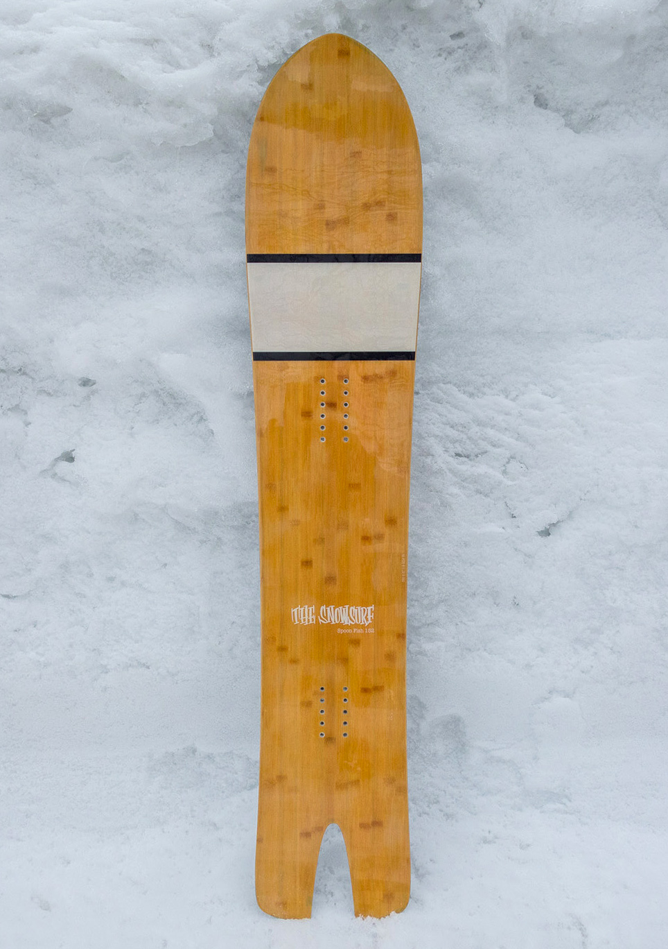 The Snowsurf Spoonfish 152 バンブーデッキ【インプレ篇】 - 土と雪と: