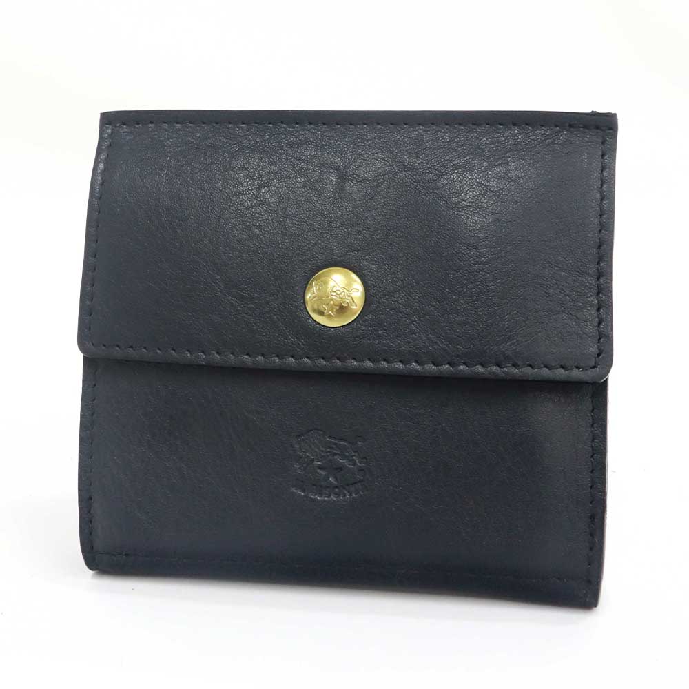 Brandol / IL BISONTE イルビゾンテ 折り財布 本革 Wホック レザー