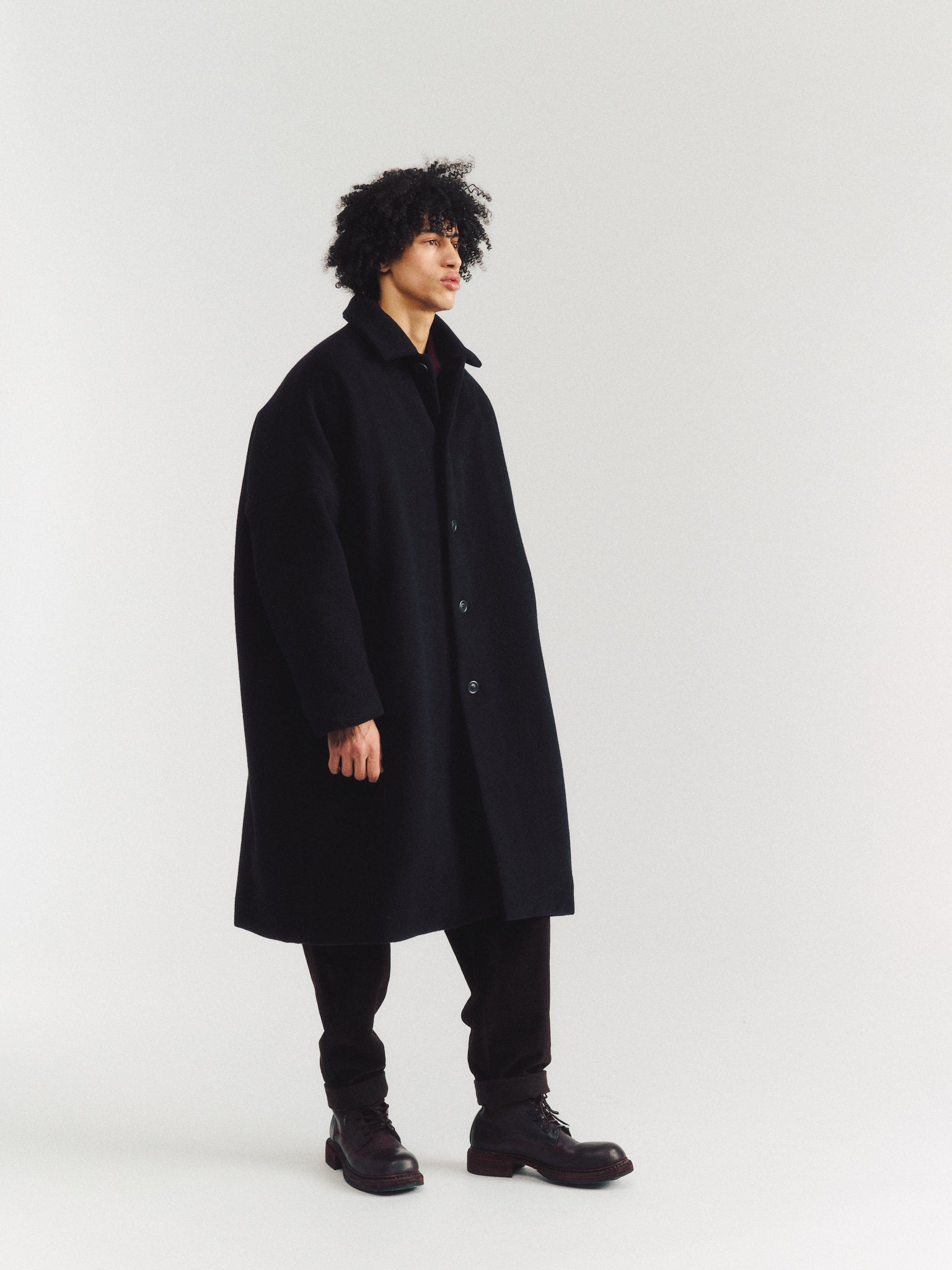 BIG BLOBBY COAT - KASPER - BLACK – Casey Casey