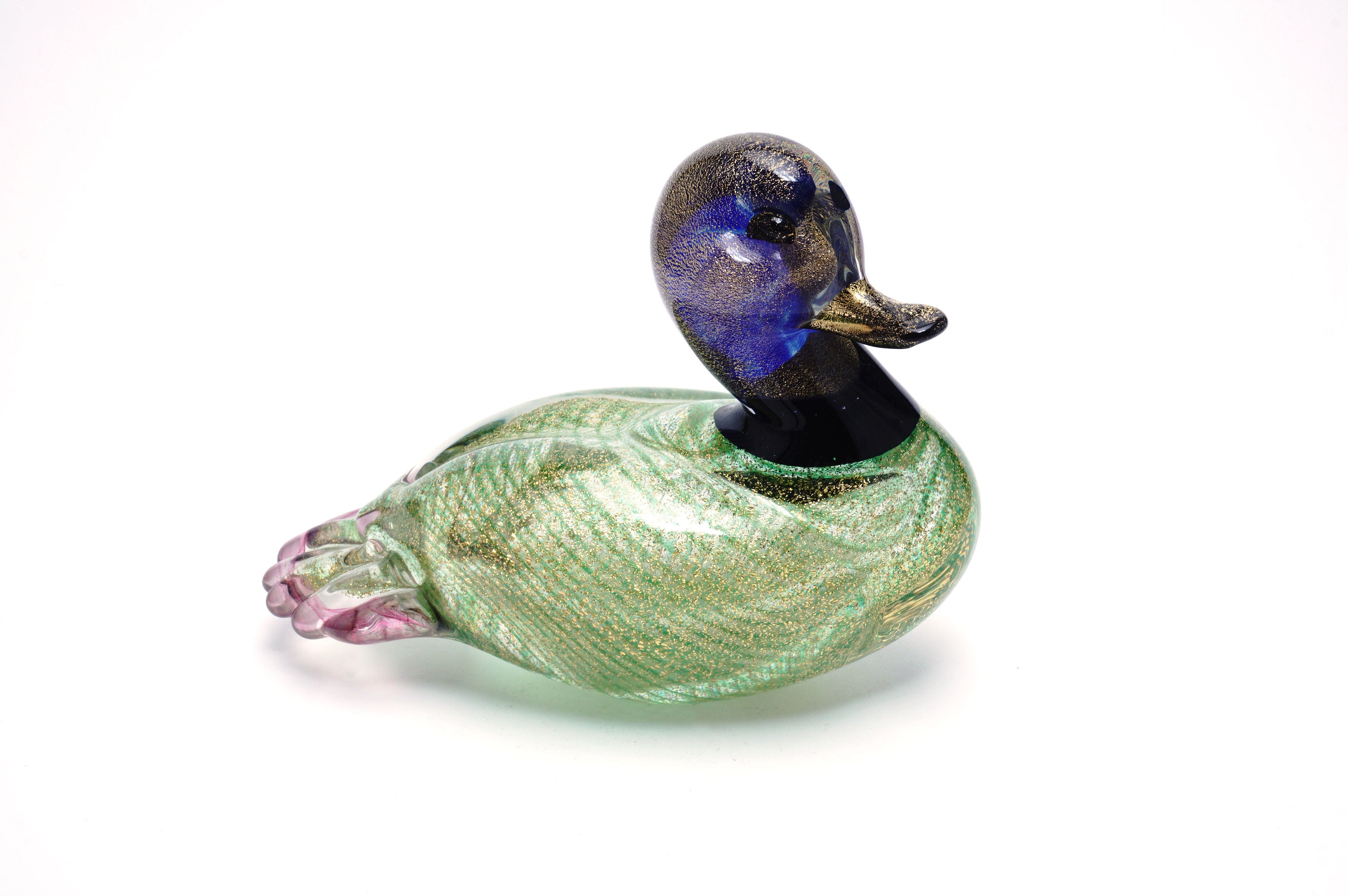 ムラーノガラス（ベネチアングラス）〈オブジェ／置物〉オブジェ「カモ