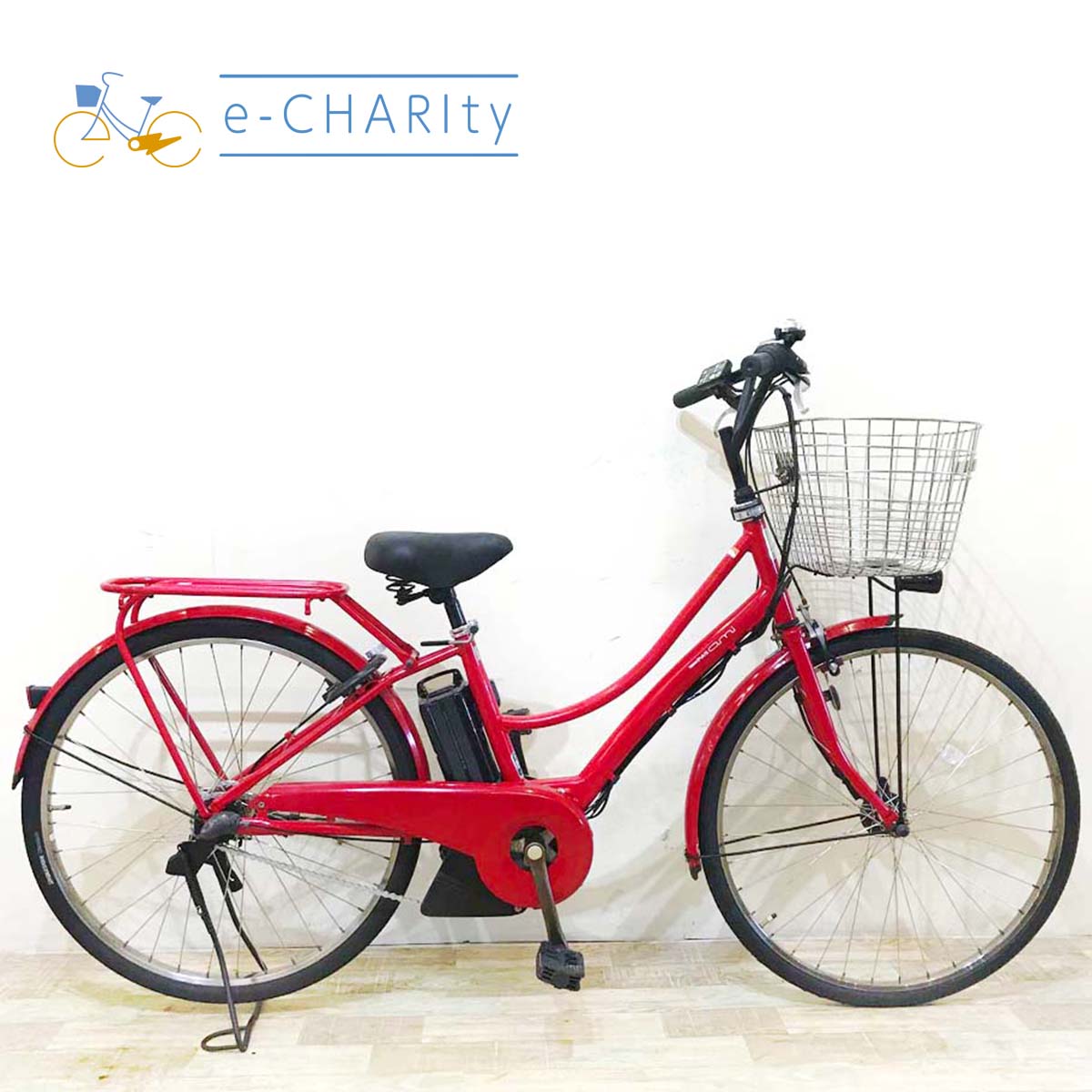 中古電動自転車 ヤマハ PAS Ami パス アミ レッド 26インチ KZ066 – e