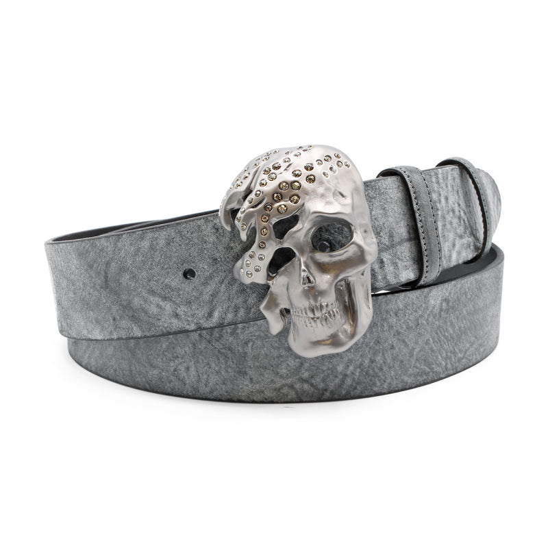 Grant Weathered Charcoal Skull Belt – Elliot Rhodes Ltd
