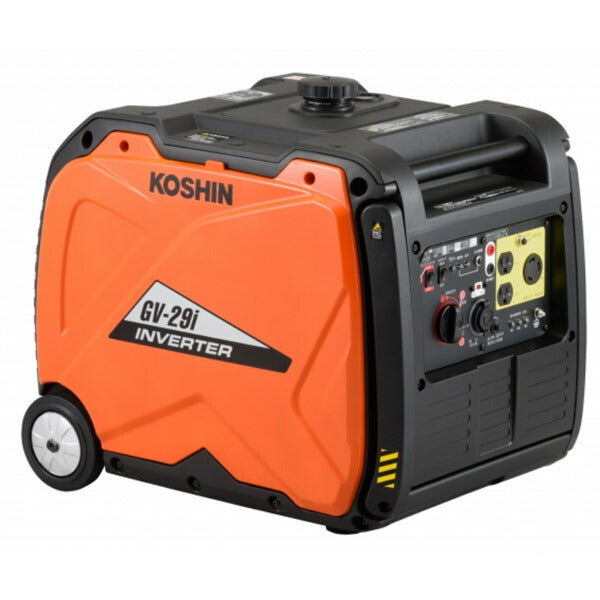 メーカー直送業者便] KOSHIN インバーター発電機 2.9kVA GV-29I タンク