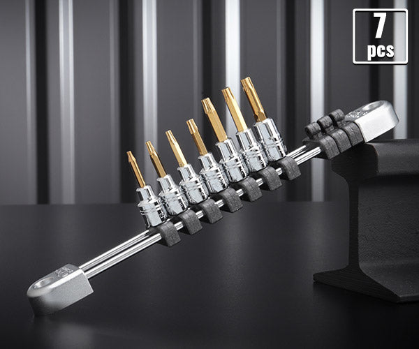 NEPROS 6.3sq.T型トルクスビットソケットセット[7コ組] NTQ4T07 差込角