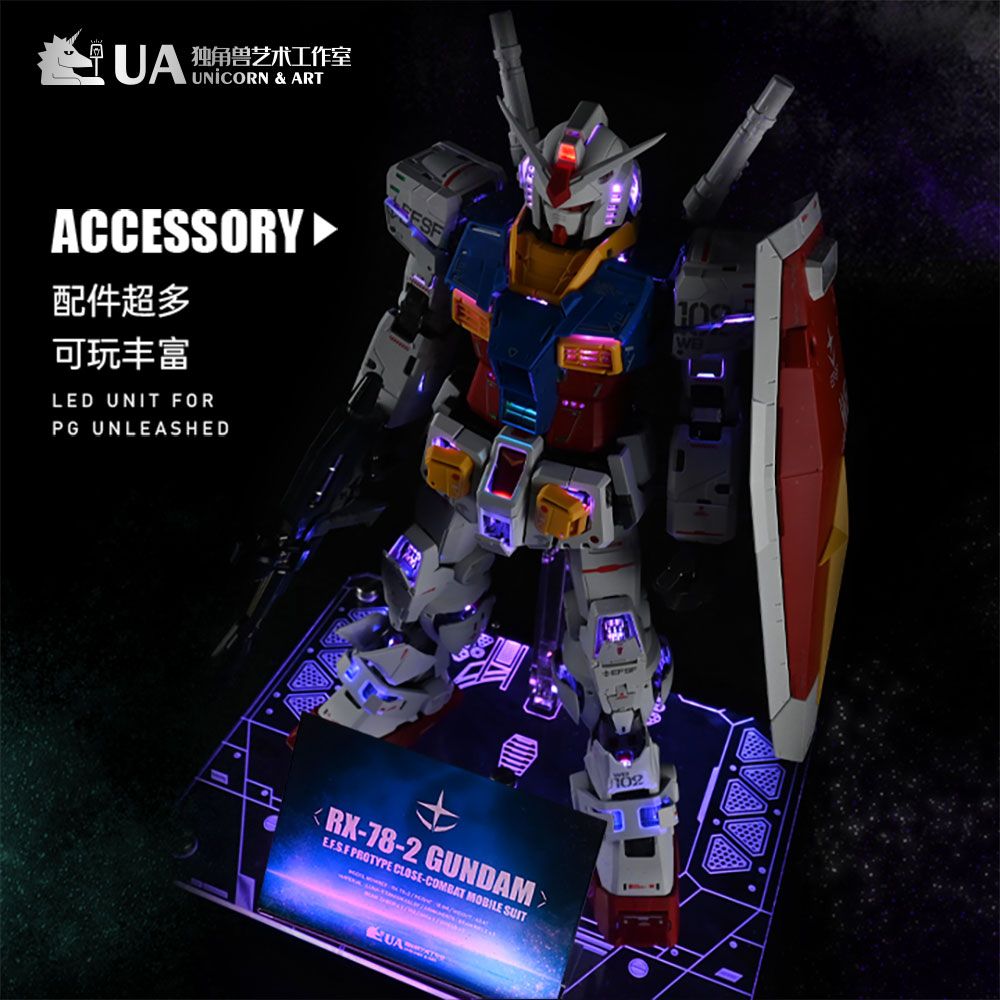 Unicorn & Art Design (UA) PG Unleashed 1/60 RX-78-2 Gundam LED