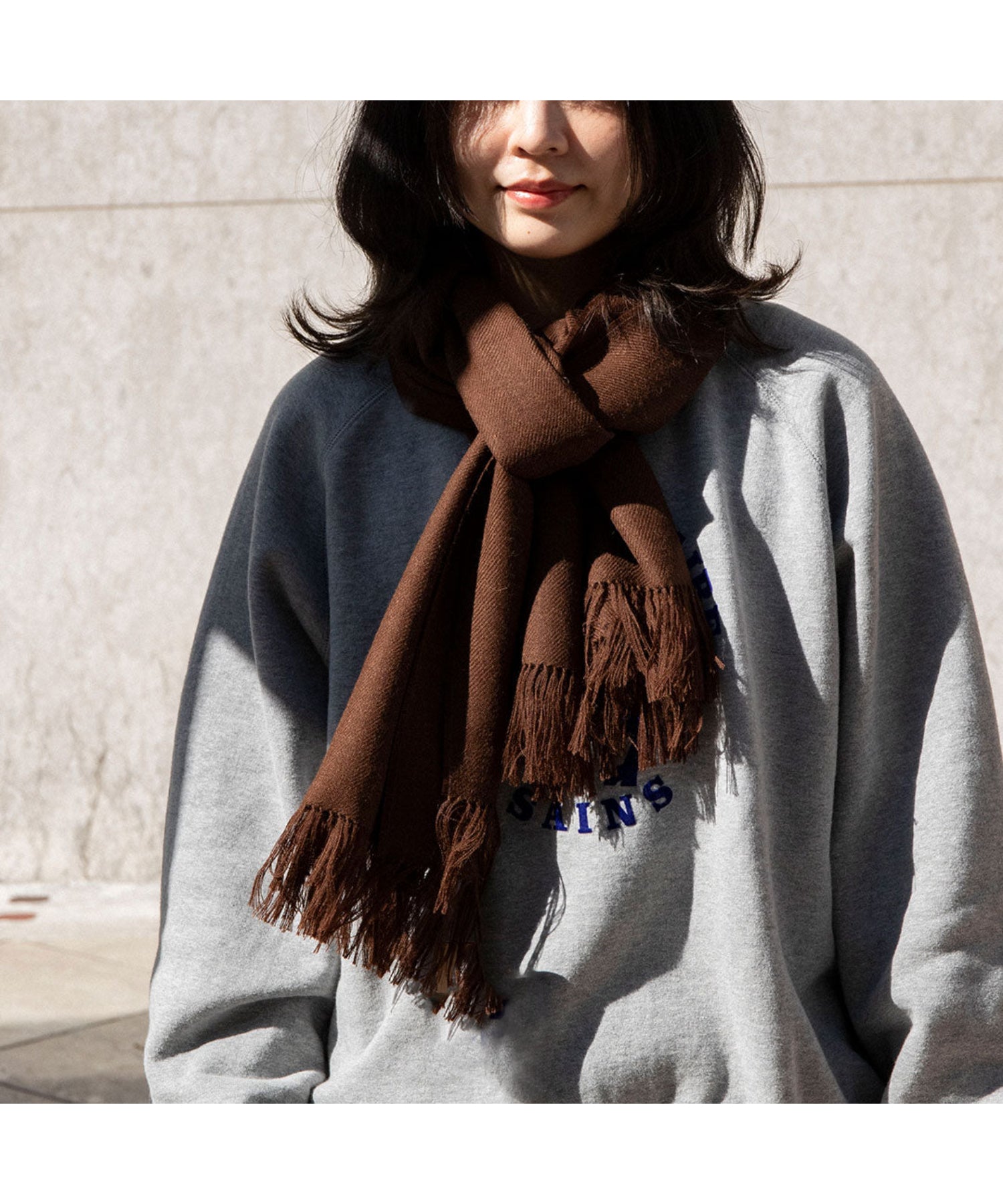 Non Brushed Large Stole - THE INOUE BROTHERS (イノウエ