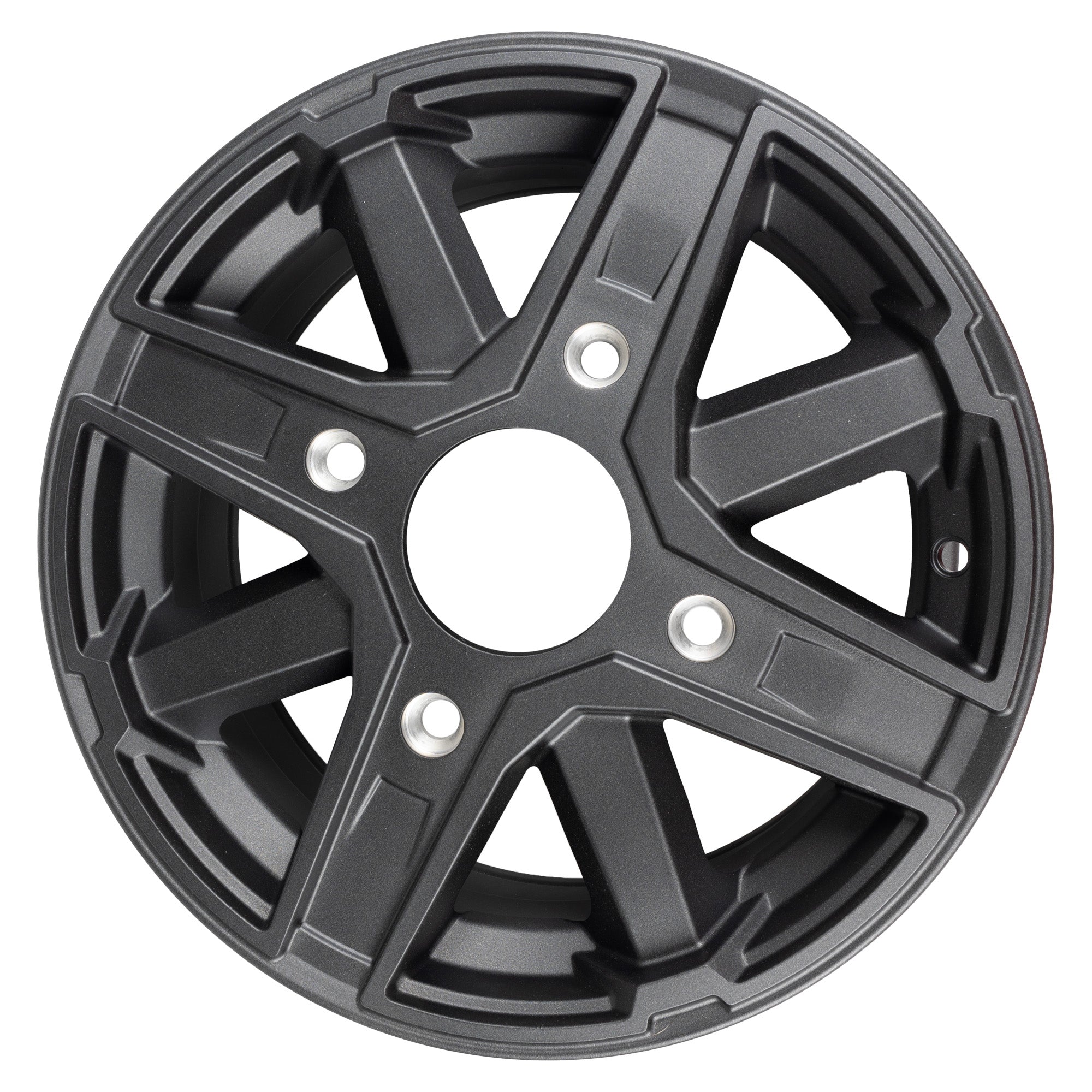 Polaris 1521963-655 Flash Black Front Cast 14X6 Rim | FixMyToys