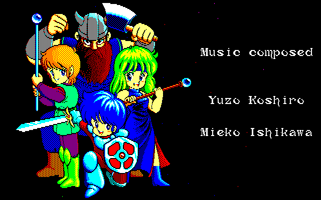 ソーサリアン for NEC PC-88VA (C)1987,1988 日本ファルコム