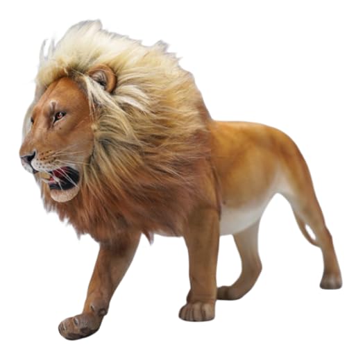 JXK Collectible Lion Figure: The Lion 2.0, Expertly Hand-Painted, Life