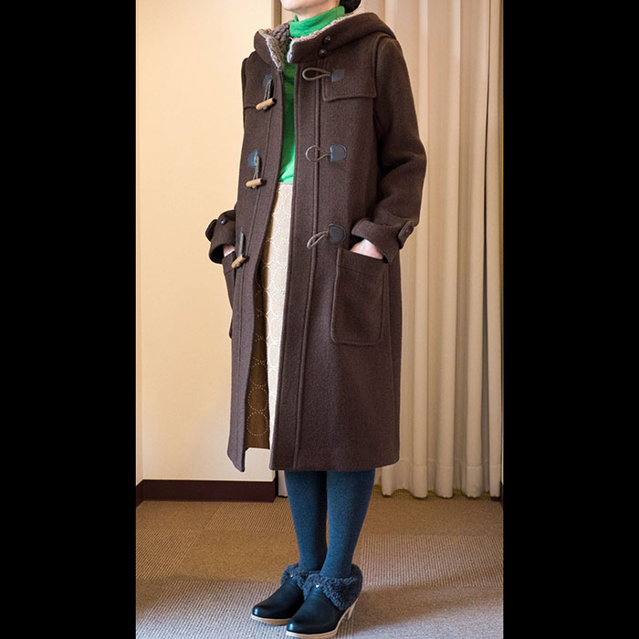 ミナペルホネン nordic moss ダッフルコート #khaki | Lin total