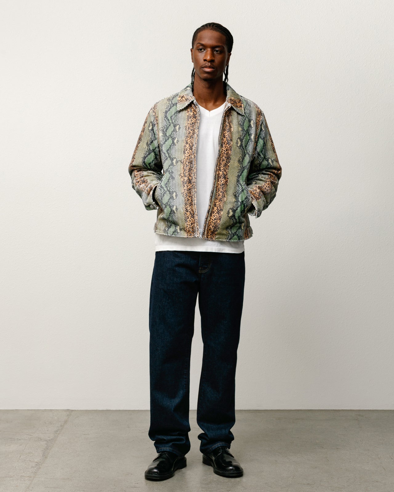 Garage Jacket Leather – Snake | Outerwear | Stüssy Japan