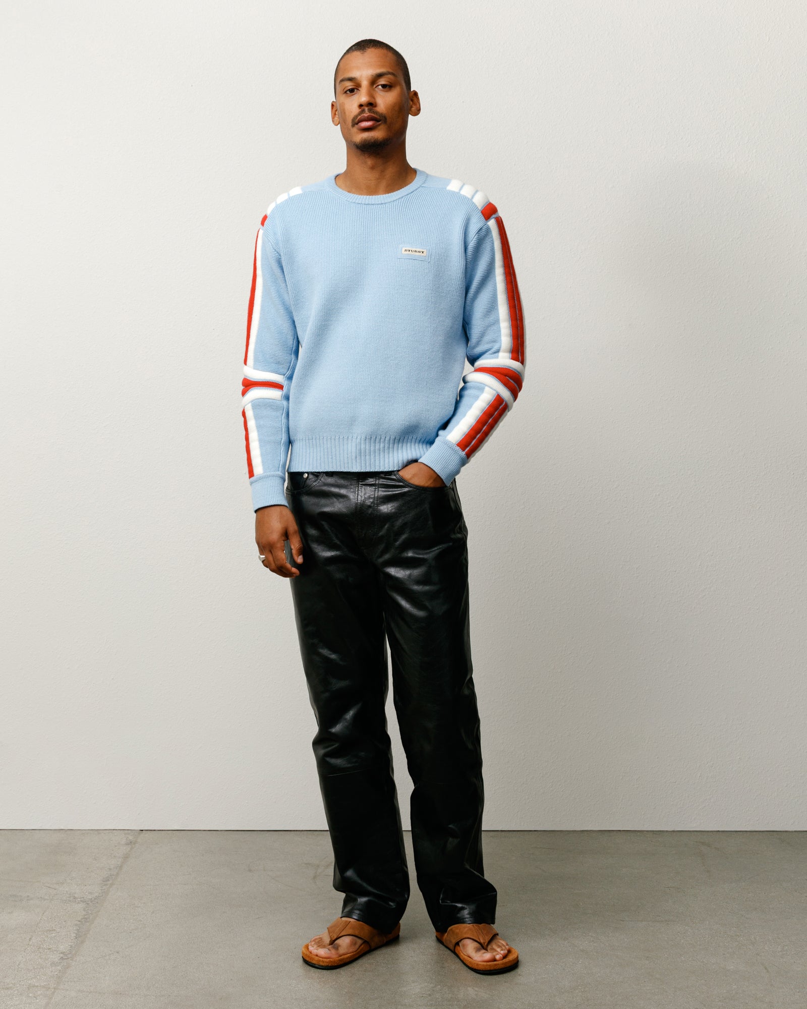 Moto Sweater – Blue | Tops & Knits | Stüssy Japan