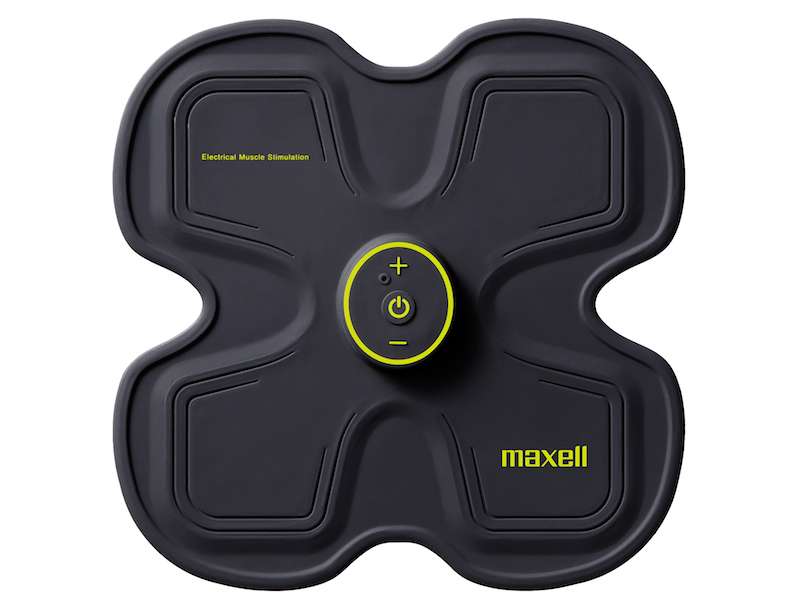 日立マクセル、貼るだけで筋トレできるコードレスタイプのEMS運動器