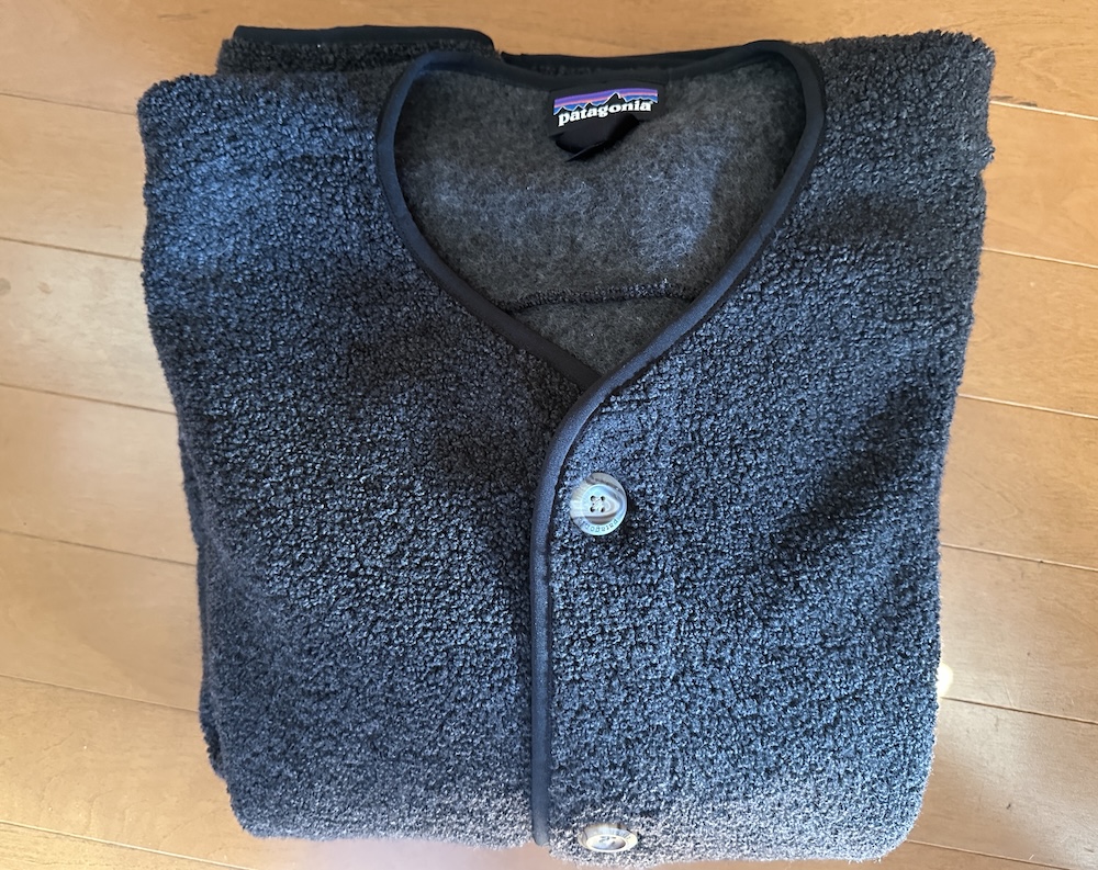 熊さんみたいだね】パタゴニアのリクレイムド・フリース・カーディガン