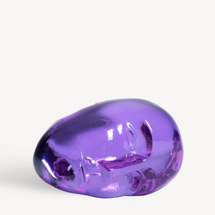 Kosta Boda Brains I Dreamed Of A Blue Horse Purple Crystal Glass Art