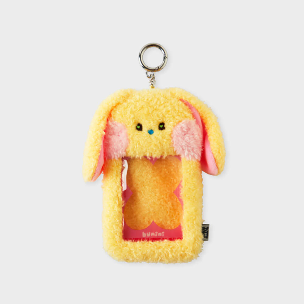 NewJeans bunini Plush Photo Card Holder Keyring (Yellow) – LINE