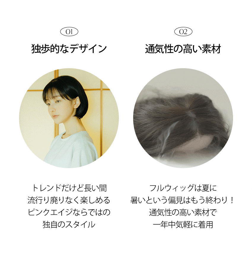 手植えフルウィッグ) アリス ストレート (モースト原糸)