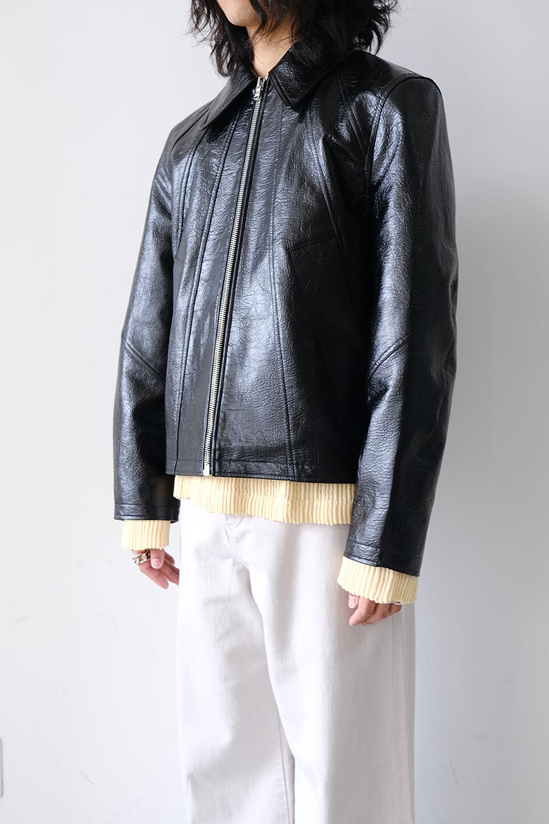 SEFR | DUKE JACKET / FAUX MEMORY LEATHER フェイクレザージャケット