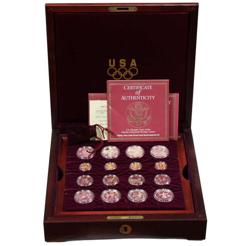 USA1996年アトランタオリンピック金銀貨32種フルセット | 収集ワールド