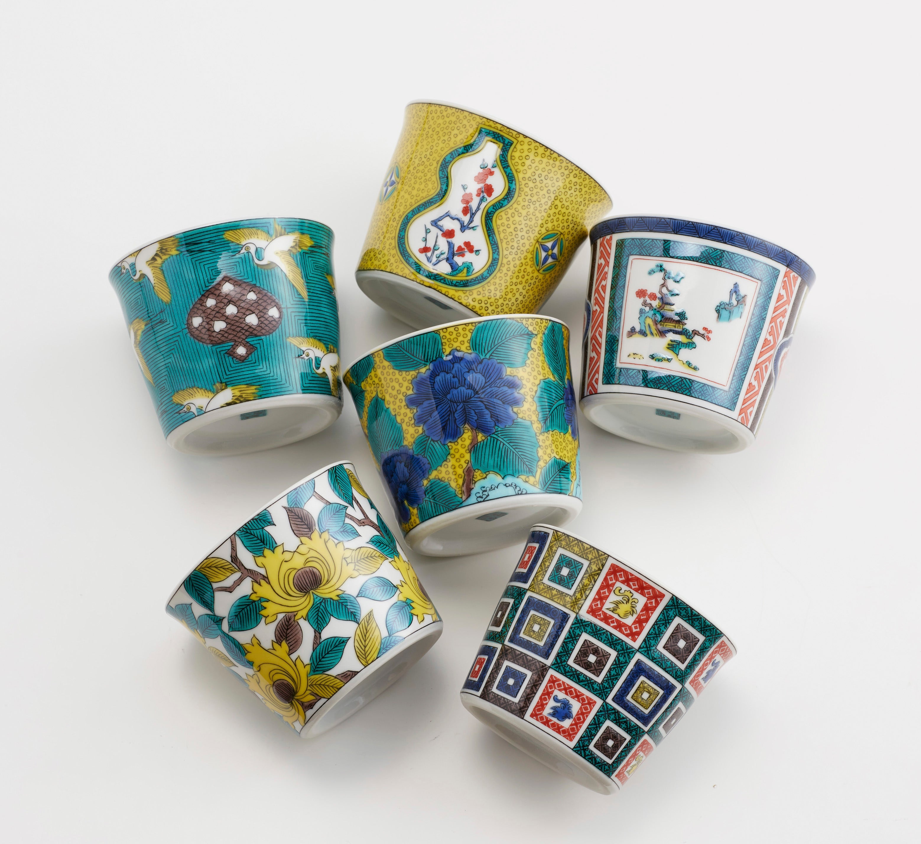 猪口 名品コレクション 九谷焼 青郊窯 フリーカップ カップ – SEIKOU