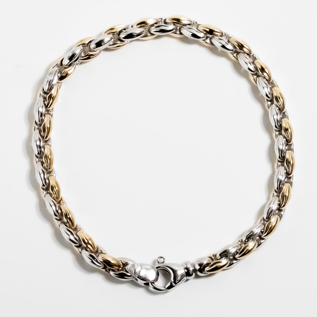 Gold & Silver Combination Chain Bracelet – S.G.O