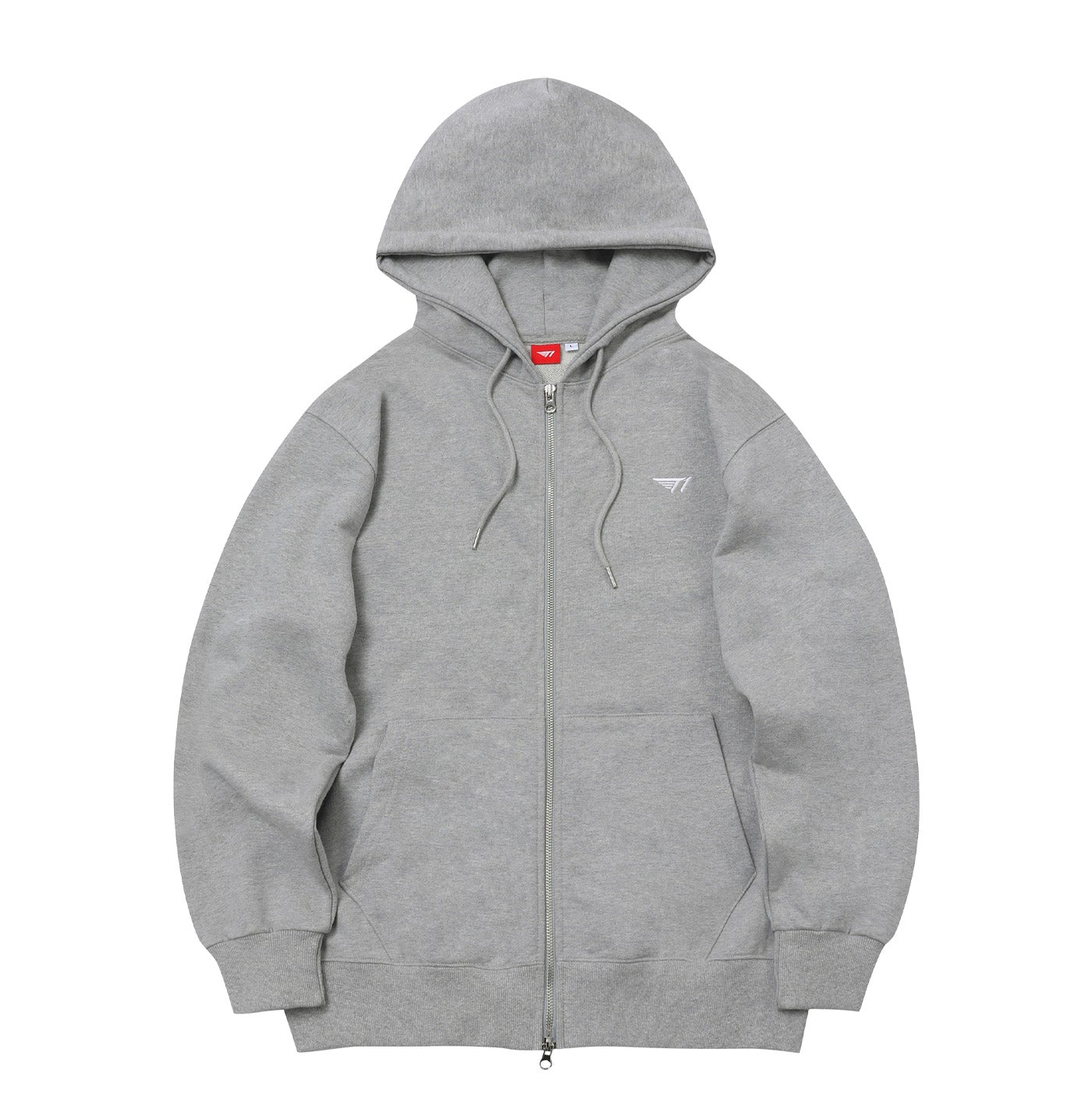 T1 Logo Zip-Up Hoodie - Grey – T1 Shop