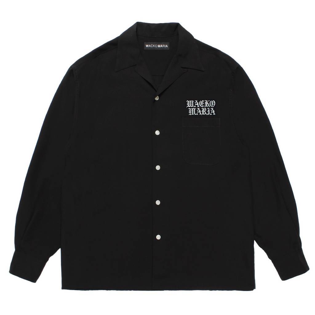 50'S SHIRT L/S ( TYPE-1 ) #BLACK [25FW-WMS-OC01]_WACKO MARIA