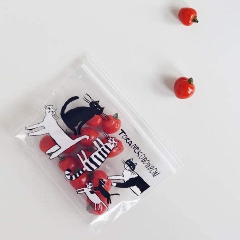 トラネコボンボン フリーザーバッグM (猫) 6枚入り – 鎌倉ねこサロン