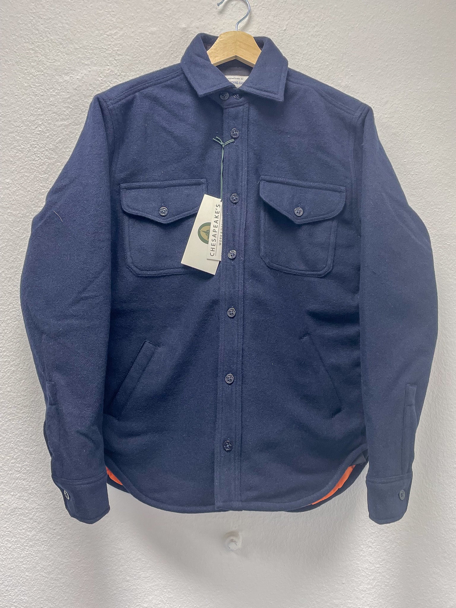 CPO WOOL SHIRT Padded NAVY – the LowDown e.U.