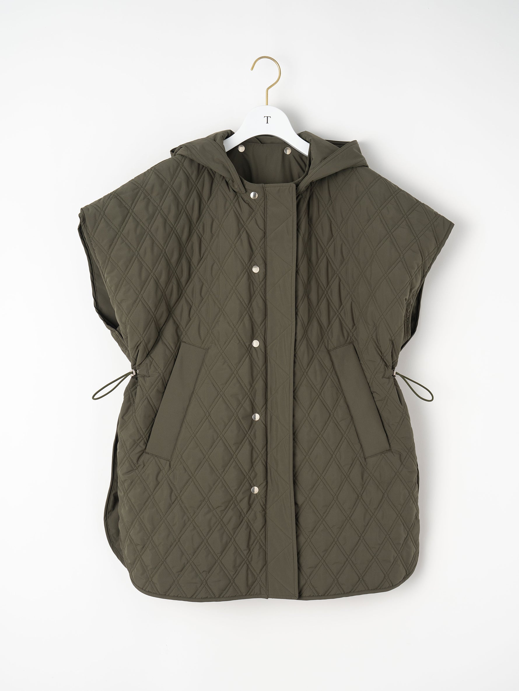 リバーシブルキルティングポンチョ/TBEA-032