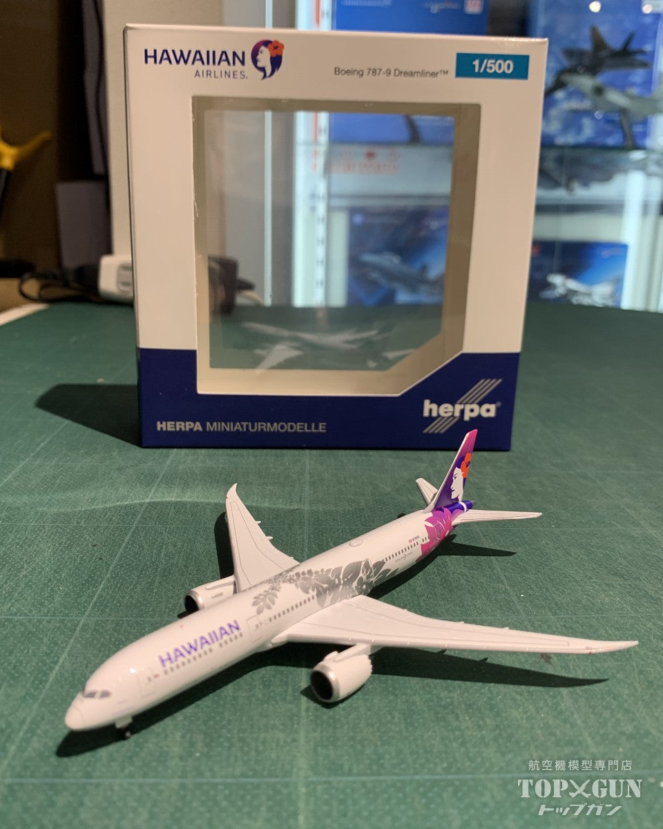 Herpa Wings B787-9 ハワイアン航空 Kapuahi N780HA 1/500 [537612]
