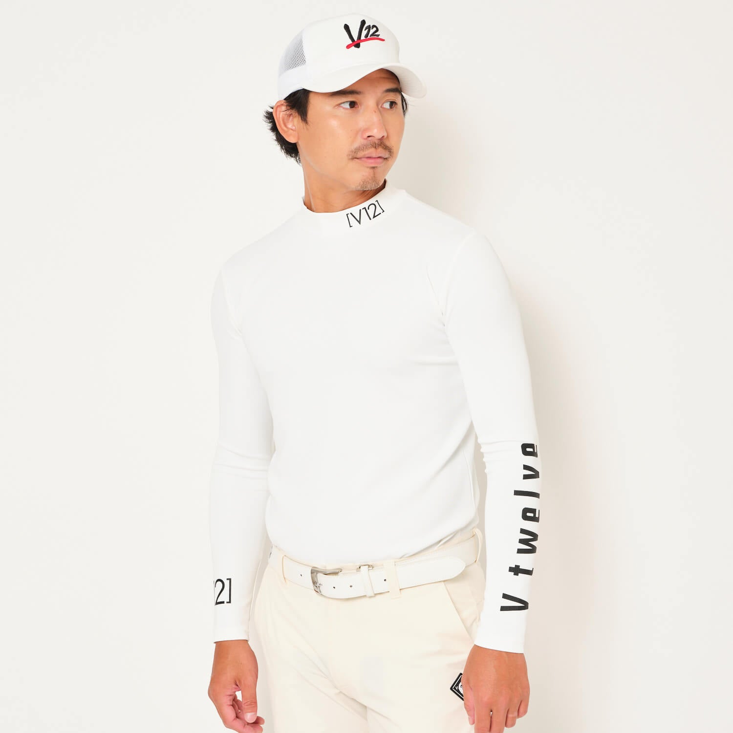 V12 ゴルフ メンズ インナーモックネック 接触冷感 LOGO INNER MOCK