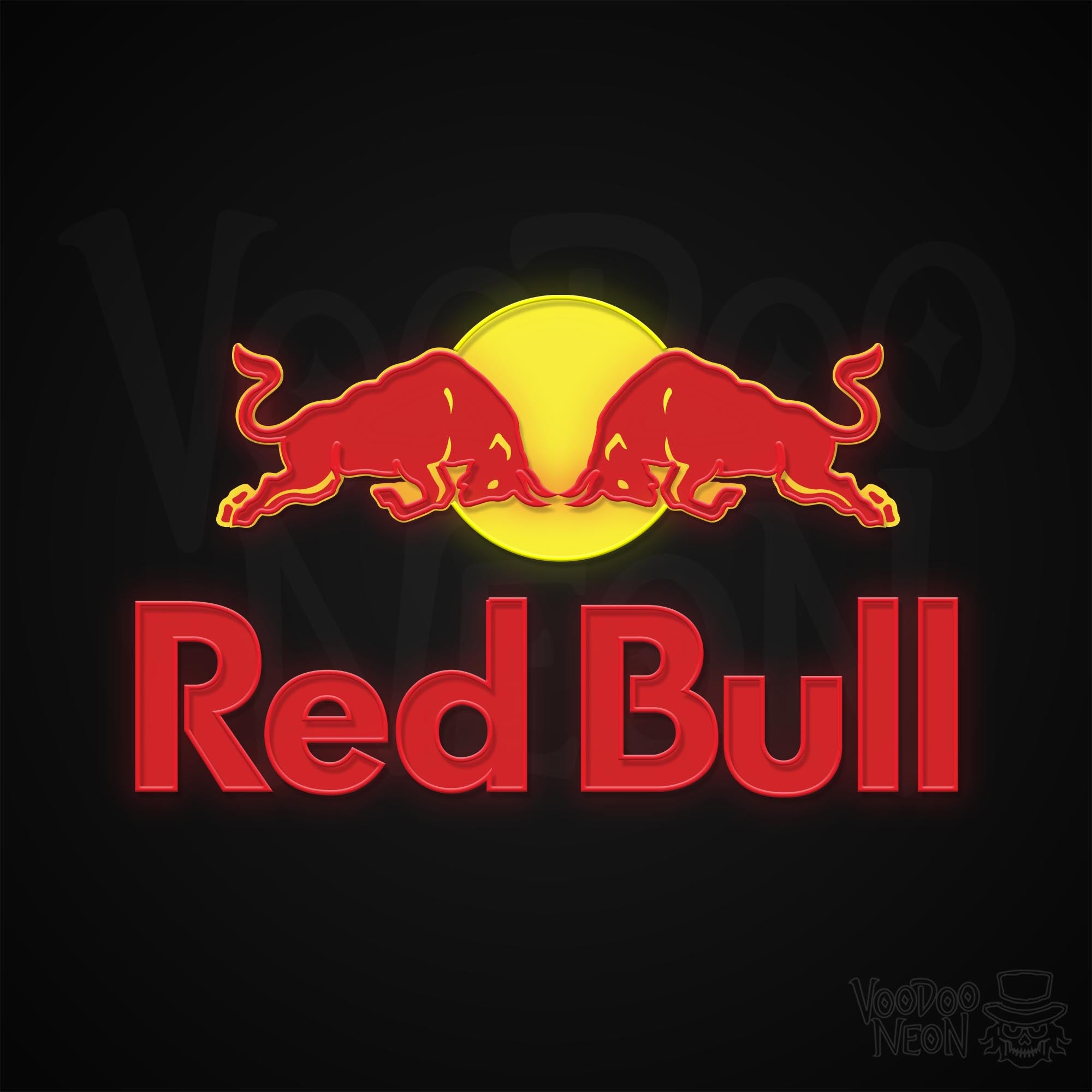 Red Bull Neon Sign - Free Shipping - Voodoo Neon