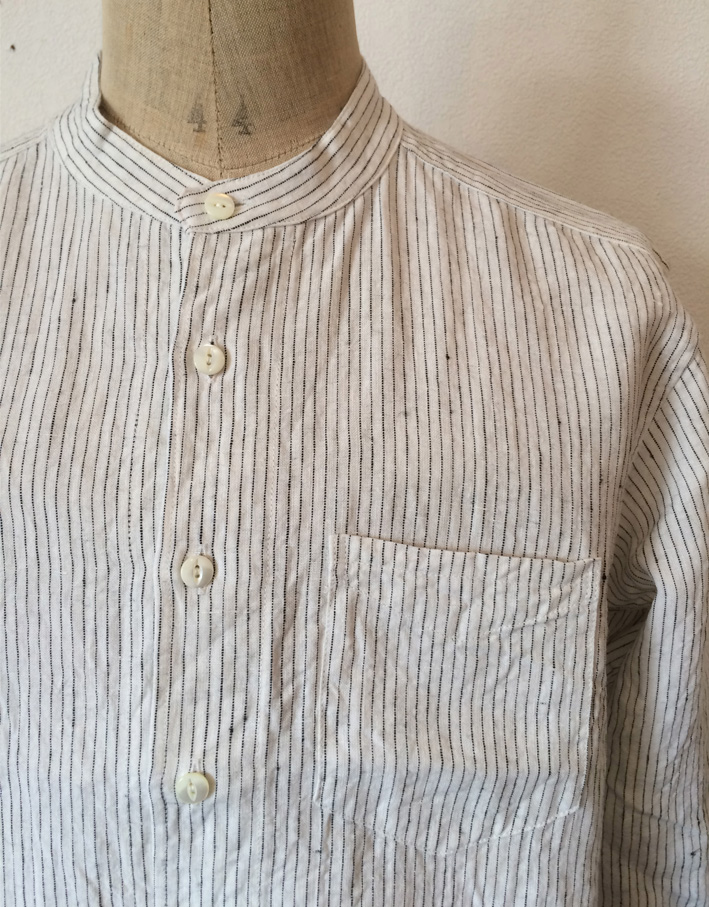 Django Atour / authentic made / DA S/C STRIPELINEN SHIRT