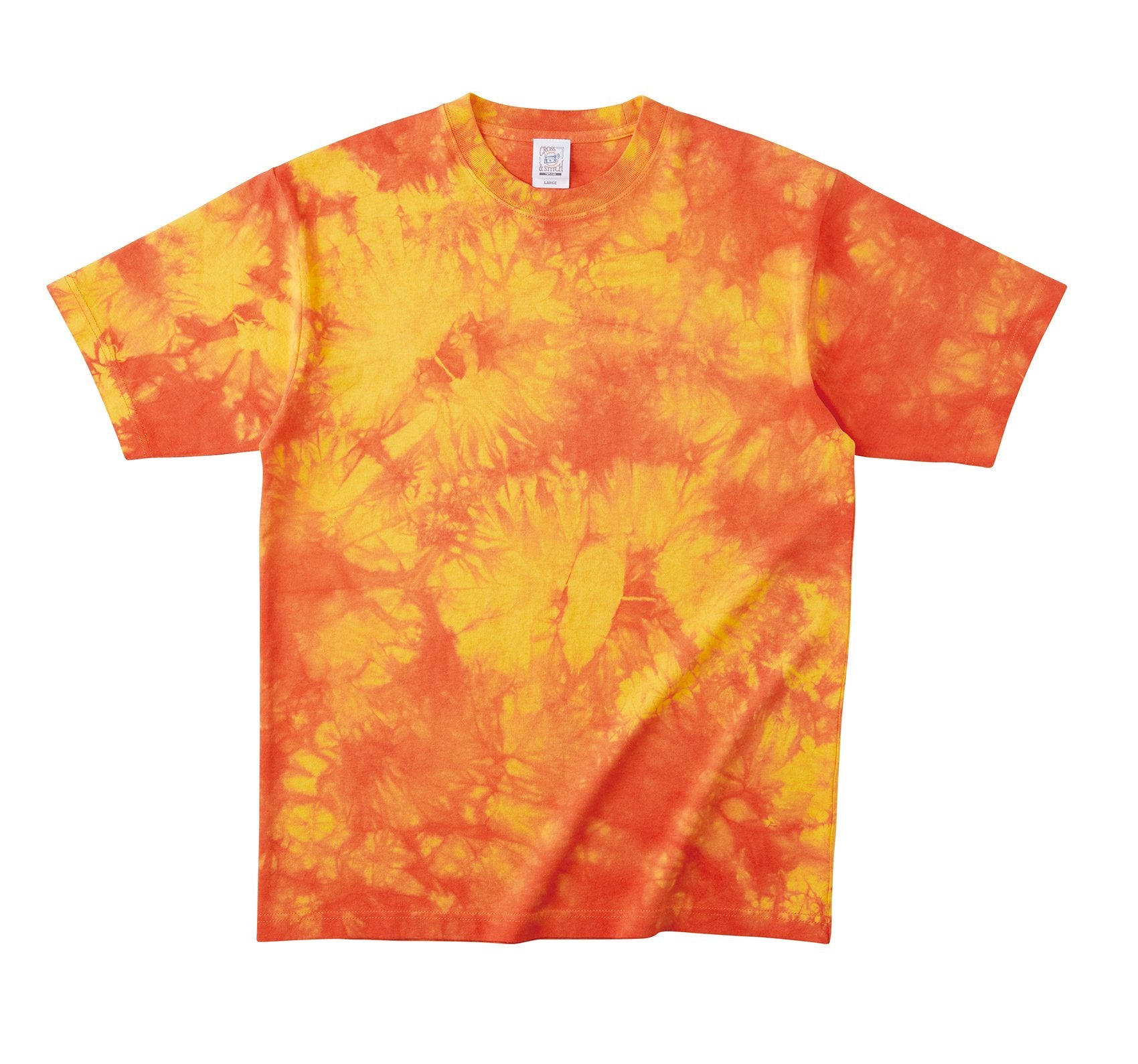 タイダイTシャツ | メンズ | 1枚 | TDT-148 | Mオレンジ – Tshirt.st