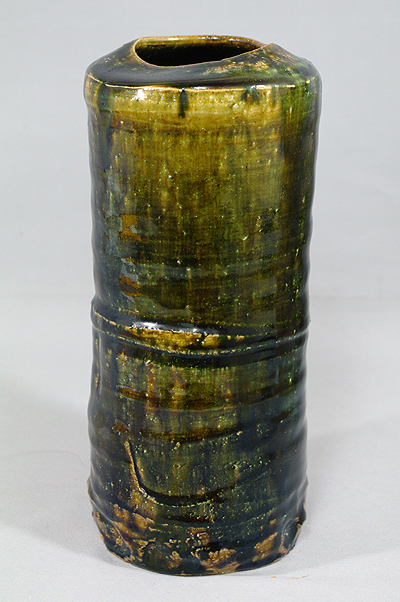 加藤敬也作 青彩花瓶 【器道楽】