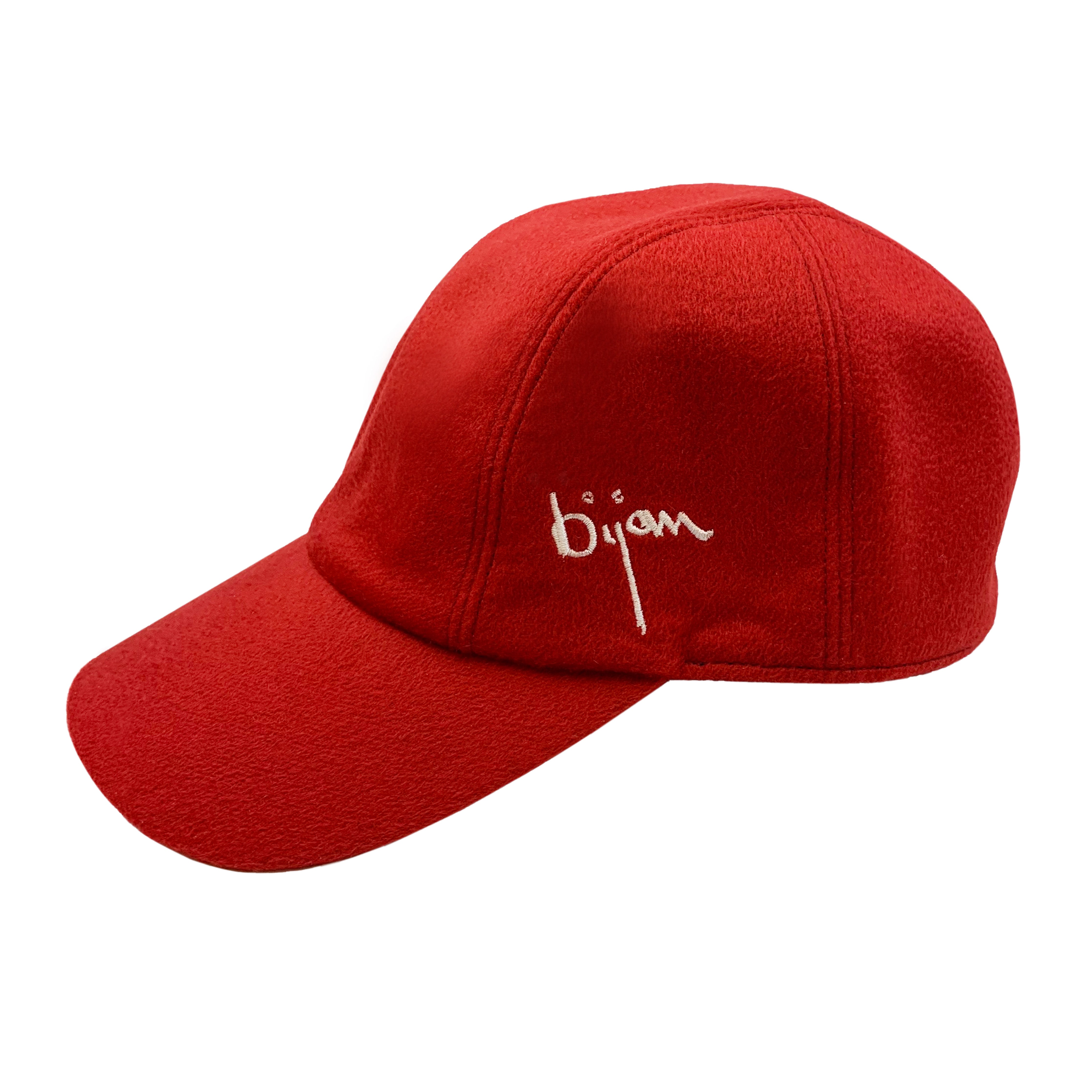 Bijan Red Cashmere Cap – House of Bijan